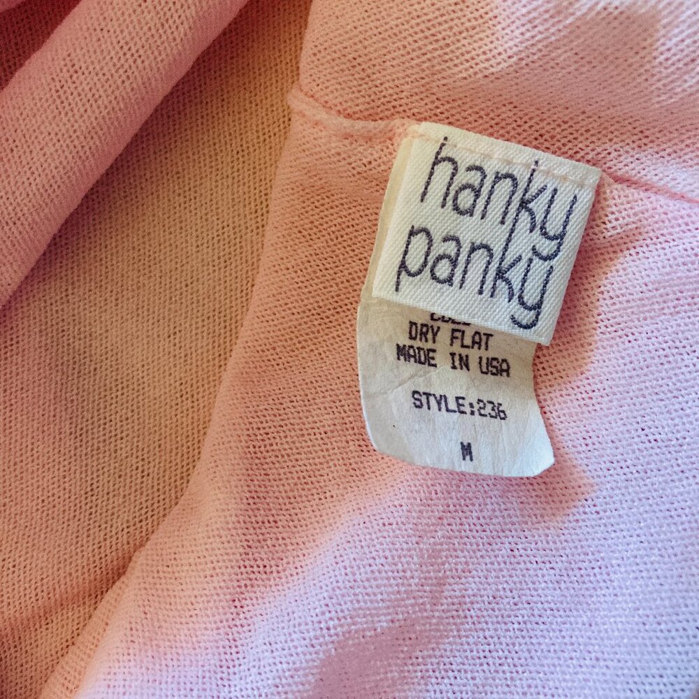 RARE: Hanky Panky Sweet NWOT Light Pink Cotton Candy Mesh Cami M - Picture 6 of 6